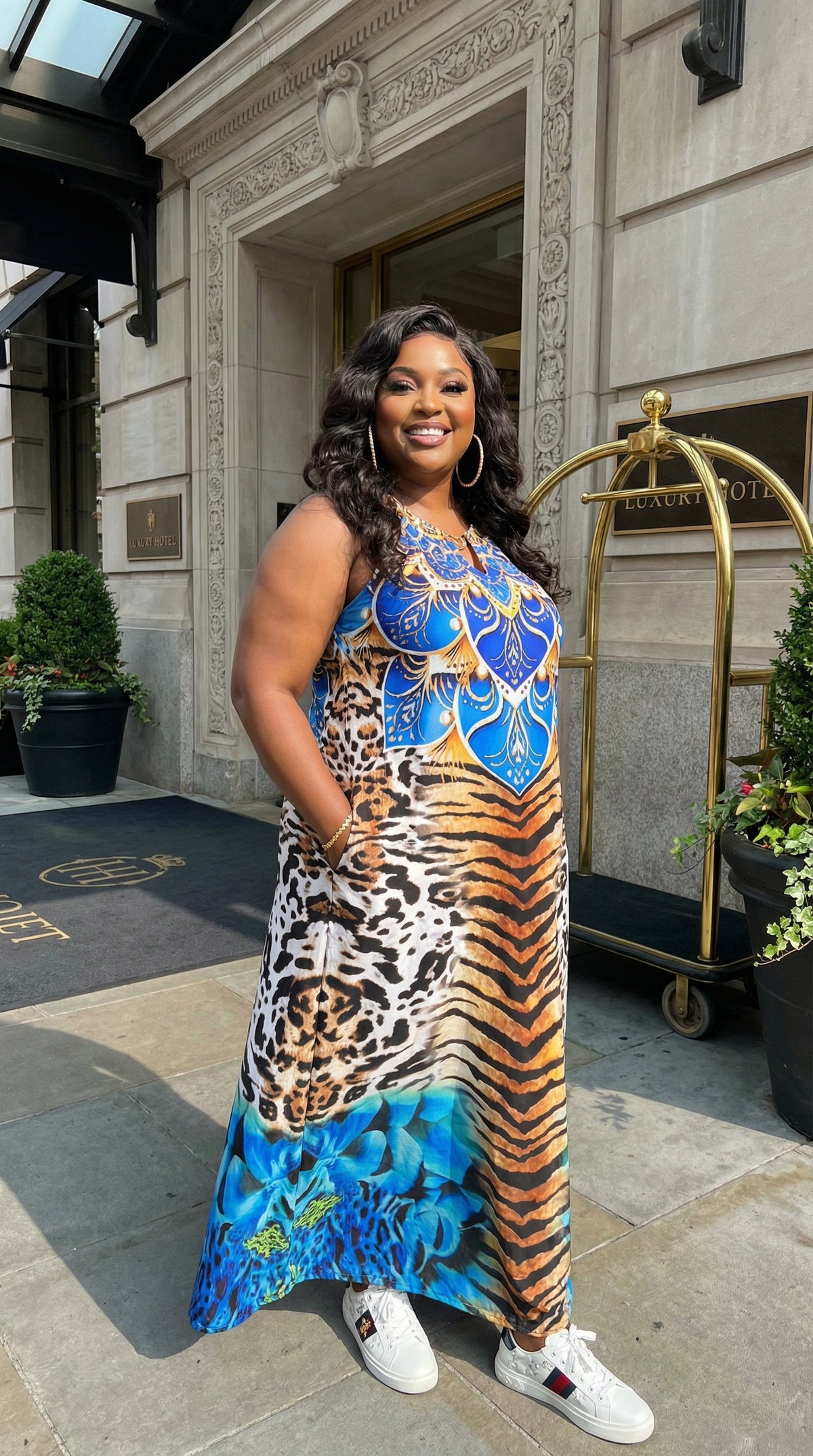 Floral Muse Oversized Maxi Dress