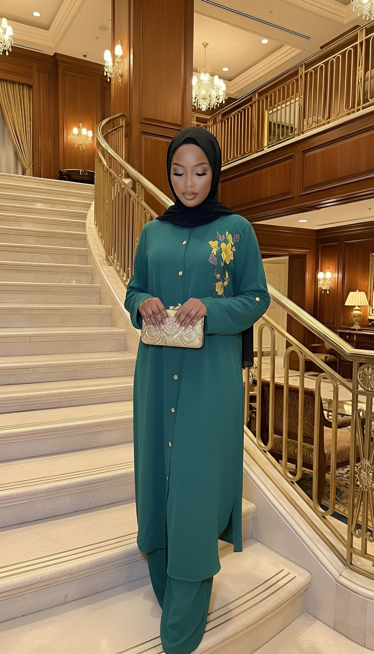 Maxi Floral Two-Piece Set