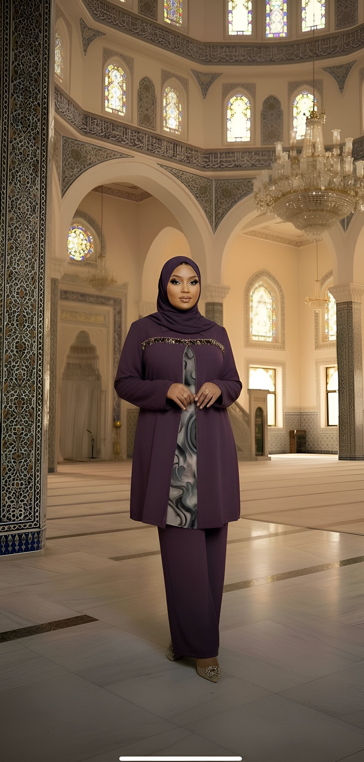 Orange Two-Piece Lounge Set