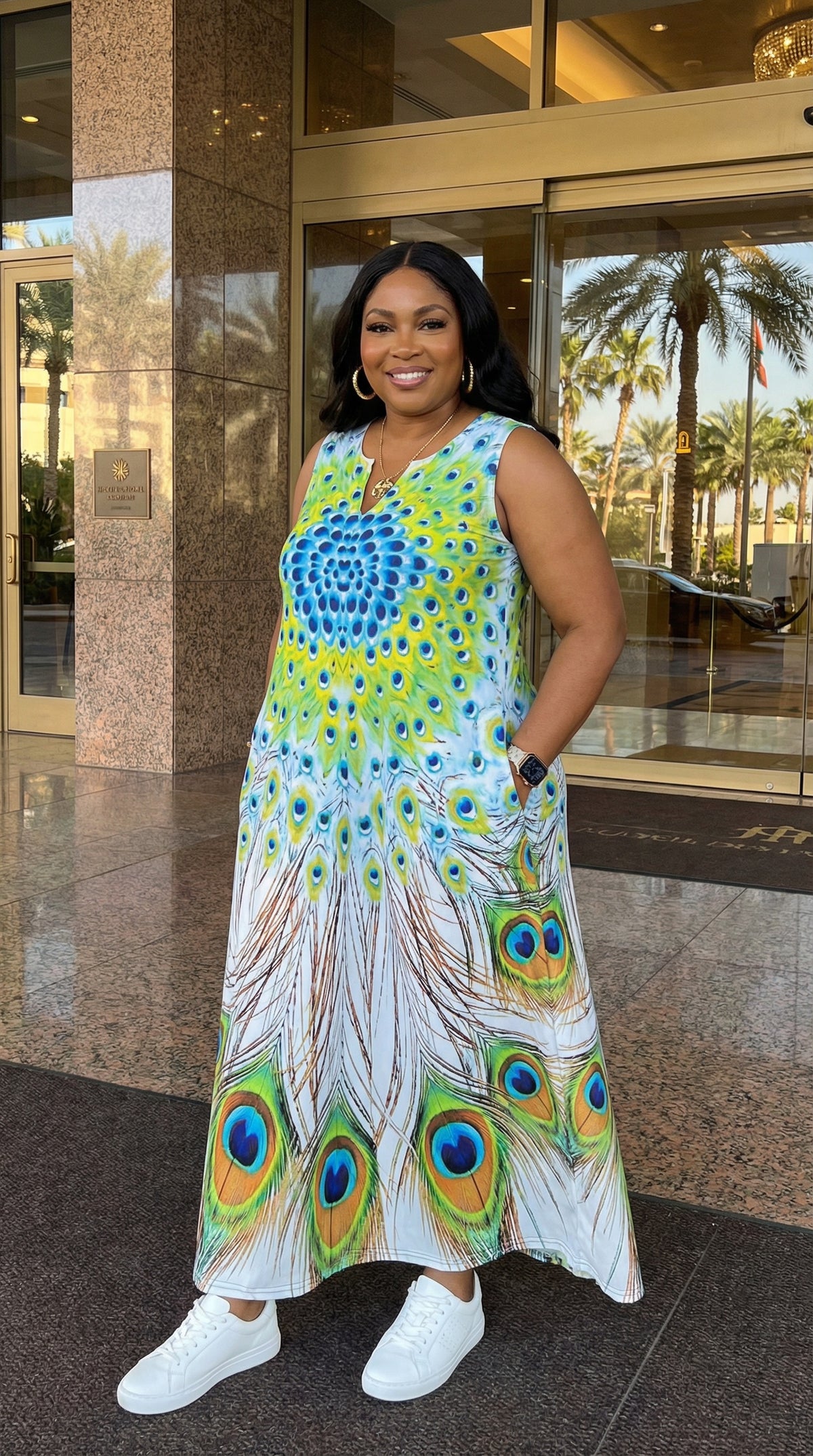 Floral Muse Oversized Maxi Dress