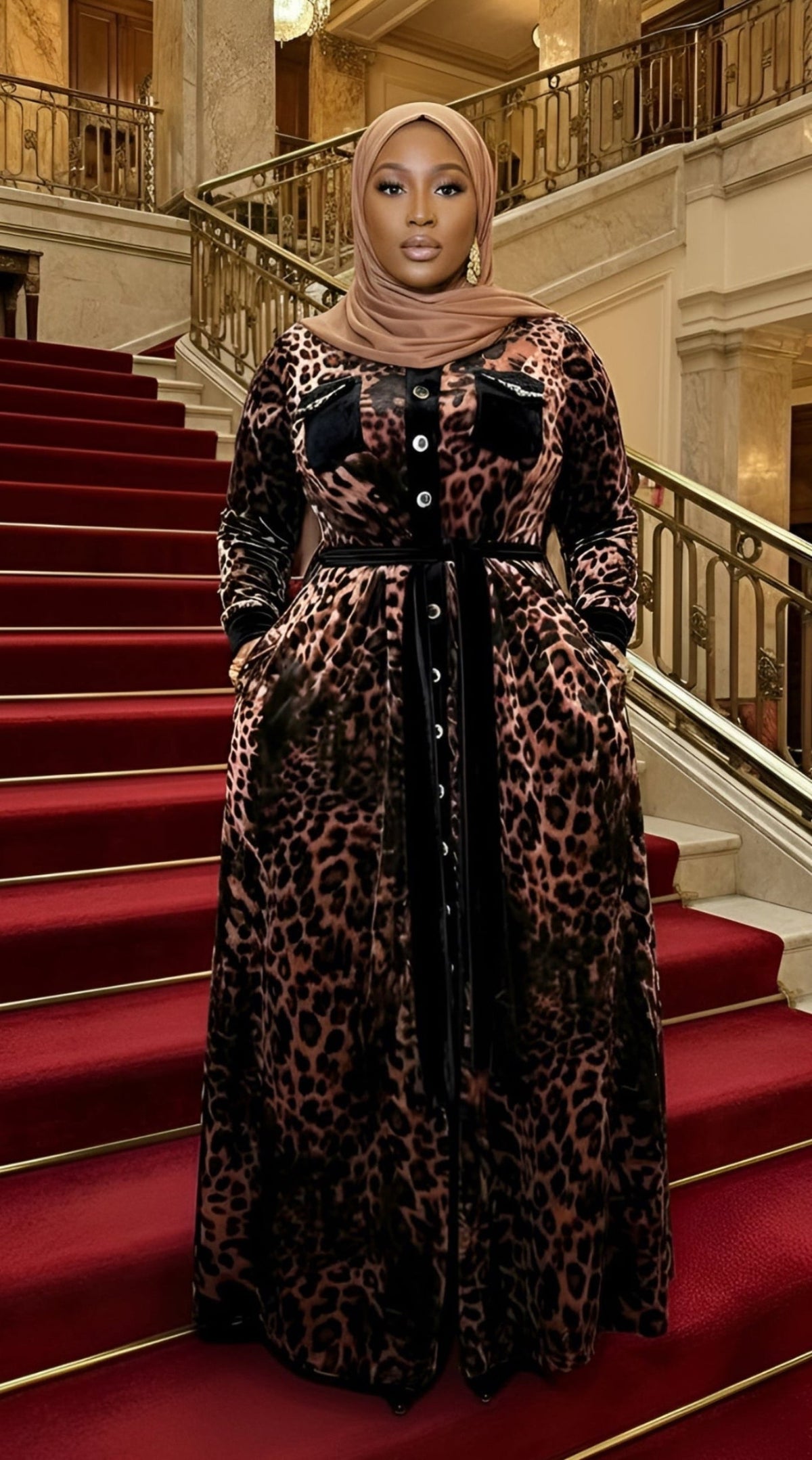 Midnight Ember Party Dress